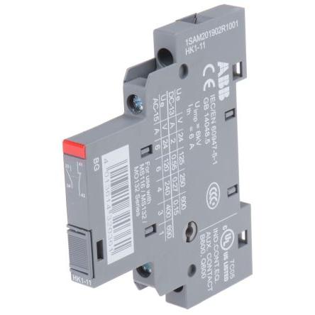 ABB Pomocný kontakt 1 NO/1 NC 2 Boční, rozsah: HK1 s Šroub 16 A 220 V dc, 400V ac