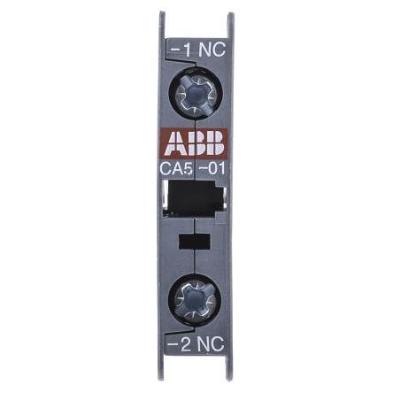 ABB Blok pomocných kontaktů 1 NC 1 Přední montáž, rozsah: CA5 s Šroub 6 A 690V