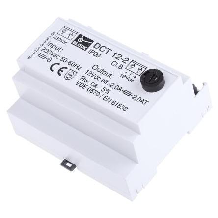 Block Napájecí zdroj na lištu DIN DCT, počet výstupů: 1 Lineární 230V ac 2 A St. 12V dc DC 24 W