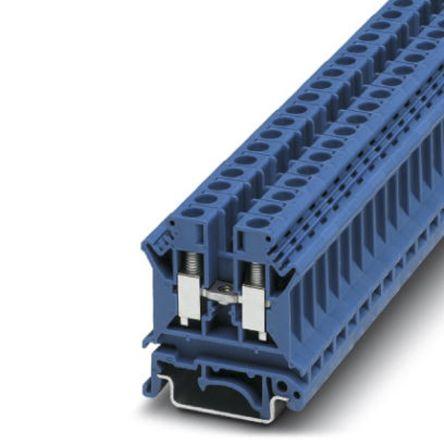 Phoenix Contact Napájení přes svorkovnici 3004977, řada: UK 6 N BU, 800V Modrá 0.2mm², 6 mm² 1 Šroubová ATEX