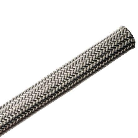 Kabelový návlek Polybutylentereftalát, Pocínovaná měď Expanzní poměr Pletený Stíněné Černá, Šedá HellermannTyton 11.5 mm