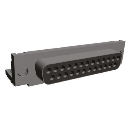 TE Connectivity Konektor D-Sub, řada: AMPLIMITE HD-20, počet kontaktů: 25, orientace těla: Pravý úhel 2.75 mm, Průchozí