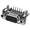 TE Connectivity Konektor D-Sub, řada: AMPLIMITE HD-20, počet kontaktů: 9, orientace těla: Pravý úhel 2.74 mm, Průchozí