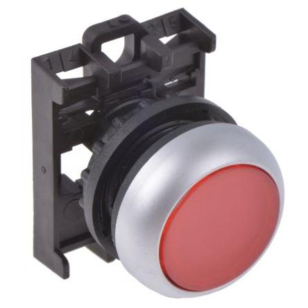 Eaton Hlava tlačítka, řada: RMQ Titan M22 Červená Udržované, průměr výřezu: 22 mm IP69K
