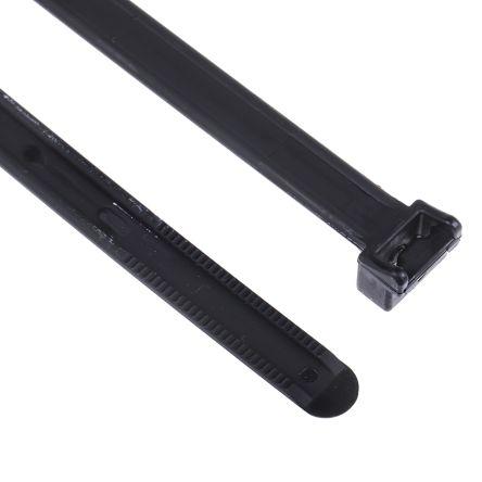 Stahovací páska Nerozpojitelné 121-82160 KR8/21-PA66UV-BK 210 mm 8mm Černá Nylon 66 HellermannTyton