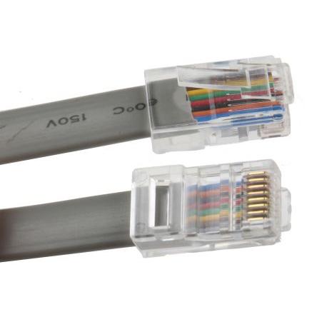 Prodlužovací telefonní kabel Vnitřní, Šedá RS PRO RJ45 Vnější RJ45 3 m