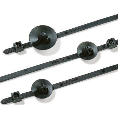 Stahovací páska Nerozpojitelné 150-15493 T80RSFT-PA66HS-BK 190 mm 4.6mm Černá Nylon 66 HellermannTyton
