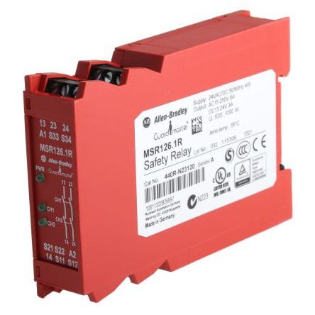Allen Bradley 440R / MSR126.1R Bezpečnostní relé 24V ac/dc 2