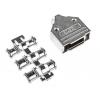 MH Connectors Plášť D-Sub, řada: MHDM, orientace těla: Rovný, počet kontaktů: 15, materiál pouzdra: Zinek, barva: