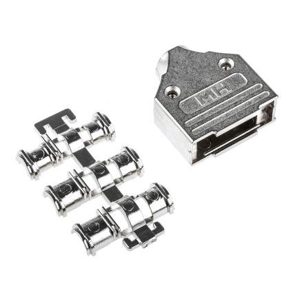 MH Connectors Plášť D-Sub, řada: MHDM, orientace těla: Rovný, počet kontaktů: 15, materiál pouzdra: Zinek, barva: