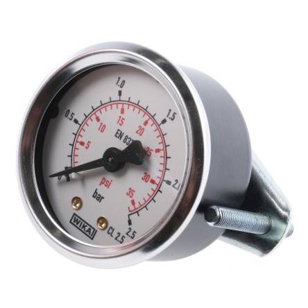 Tlakoměr Se závitem 7834018, přesnost: ±2.5 % 50 mm 1/4 in G Plastové, 60 °C 2.5 bar 0 bar WIKA