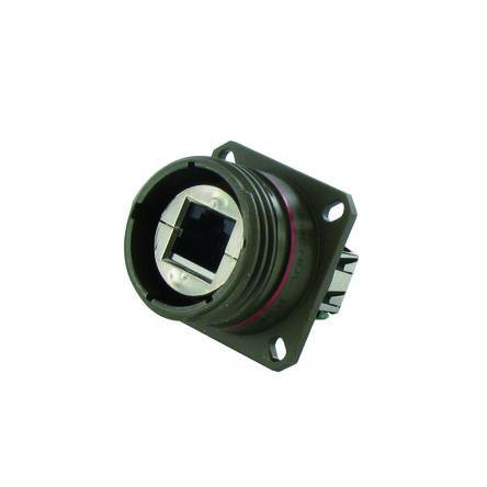 Amphenol Socapex Konektor RJ45, řada: RJFTV Vnitřní Cat5e, počet cest: 8, Rovný, Montáž do panelu Stíněné, počet portů: