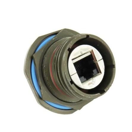 Amphenol Socapex Konektor RJ45, řada: RJFTV Vnitřní Cat5e, počet cest: 8, Rovný Stíněné, počet portů: 1portový