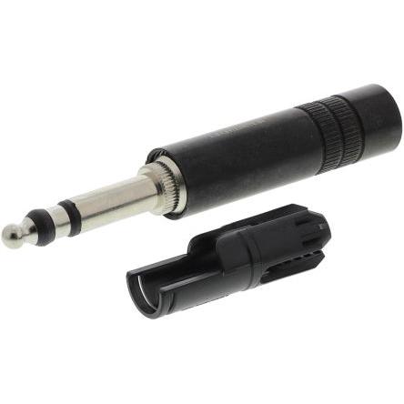 Neutrik Konektor jack, Kabel, Stereo, Lisovací Vnitřní, 6.35 mm 3 3A barva Černá, orientace těla: Rovný, materiál