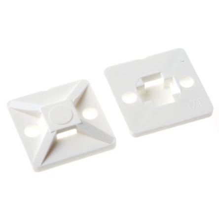 Držák vázacích pásek 4.1 mm široké pásky 19 mm 19mm barva Bílá HellermannTyton