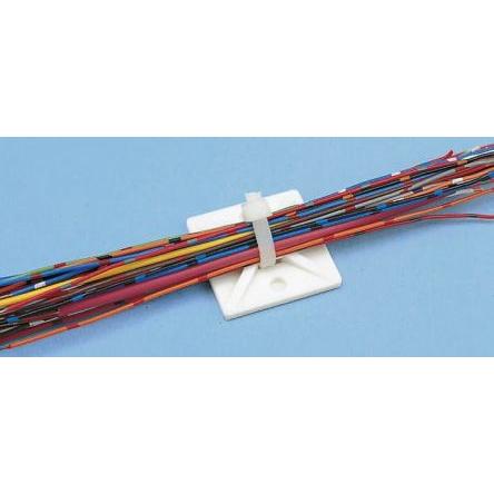 Držák vázacích pásek 5.4 mm široké pásky 28 mm 28mm barva Černá HellermannTyton