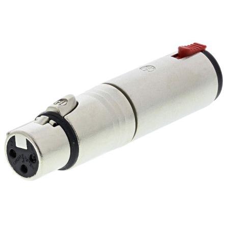 Neutrik AV adaptér, orientace těla: Rovný, adaptér z typu: 1/4 ve stereo Vnitřní, XLR, adaptér z typu: Audio Vnitřní,