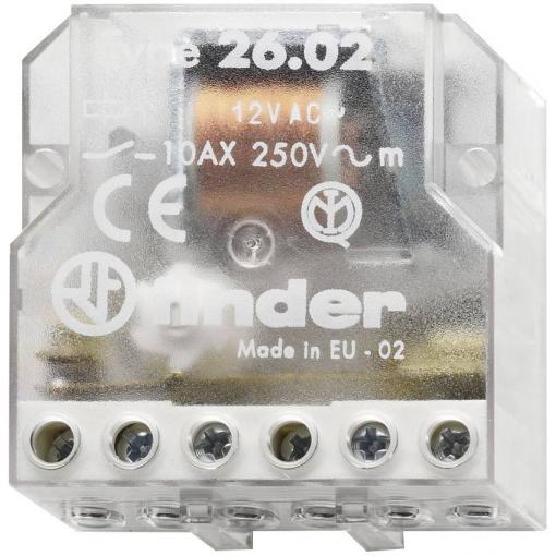 impulsní spínač pod omítku Finder 26.02.8.230.0000 2 spínací kontakty 230 V/AC 10 A 2500 VA 1 ks