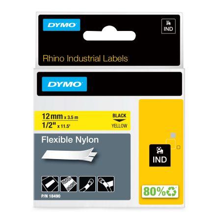 Páska do tiskárny štítků barva tisku Černá Žlutá pro různé modely tiskáren Rhino 5200, Rhino 4200, Rhino 6000 Dymo 3.5 m