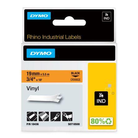 Páska do tiskárny štítků barva tisku Černá Oranžová pro různé modely tiskáren Rhino 5200, Rhino 6000, Rhino 4200 Dymo