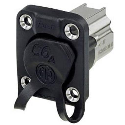 Neutrik NE8FDX-Y6-W, konektor RJ, zásuvka, vestavná, černá, 1 ks