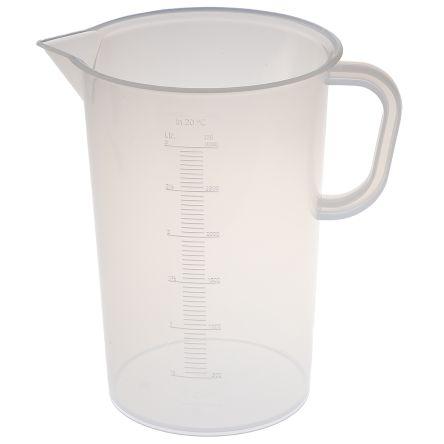 Laboratorní odměrka, Polypropylen, kapacita: 3L RS PRO