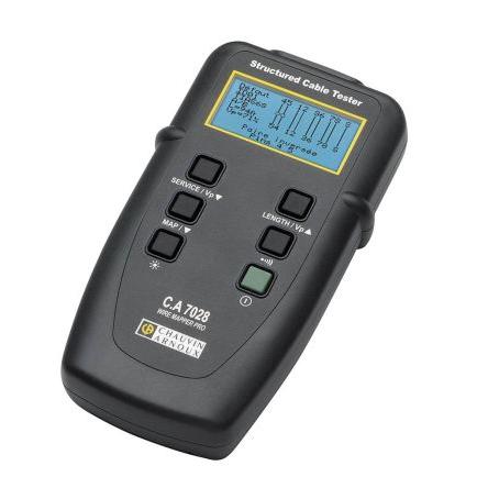 Tester síťových kabelů Tester kabelů, číslo modelu: CA 7028 Chauvin Arnoux RJ45
