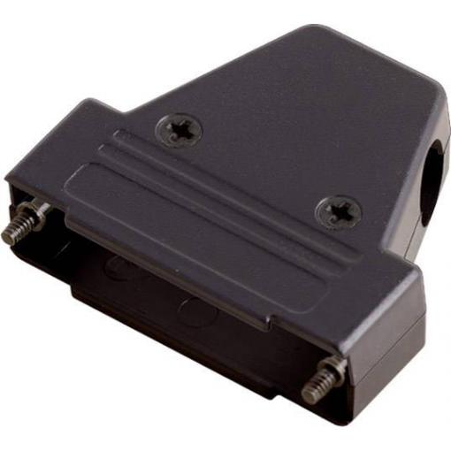 encitech TRI-P-37-K 6550-0101-04 D-SUB pouzdro Pólů: 37 plast 180 °, 45 °, 45 ° černá 1 ks