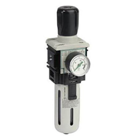 Regulátor s filtrem, řada: 342 25 μm, přípojka portu: 1/4 in, max. tlak: 8 bar Poloautomatický 1/8 in EMERSON – ASCO