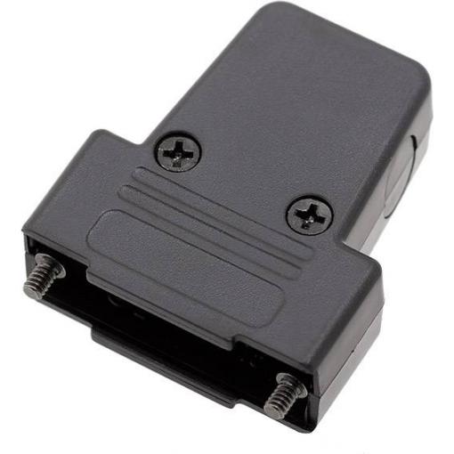 encitech TRI-P-15-K 6550-0101-02 D-SUB pouzdro Pólů: 15 plast 180 °, 45 °, 45 ° černá 1 ks