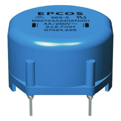 Kompenzační tlumivka, řada: B82721A 27 mH Ferit Idc 1 A Rdc 750 mΩ, 250V ac TDK