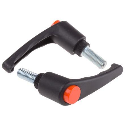 Svěrací páka Nerezová ocel Uzavírací páka M12 RS PRO, délka: 30 mm