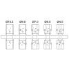 encitech DTZK-25-HI-K 6560-0705-03 D-SUB pouzdro Pólů: 25 celokov 180 ° stříbrná 1 ks