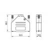encitech DTZK-25-HI-K 6560-0705-03 D-SUB pouzdro Pólů: 25 celokov 180 ° stříbrná 1 ks