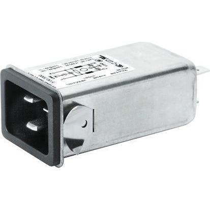 Schurter Konektor IEC 16A, řada: 5130 C20, Montáž do panelu, 250V ac, 50Hz Rychlé připojení, 85 °C, -25 °C 5130.2000