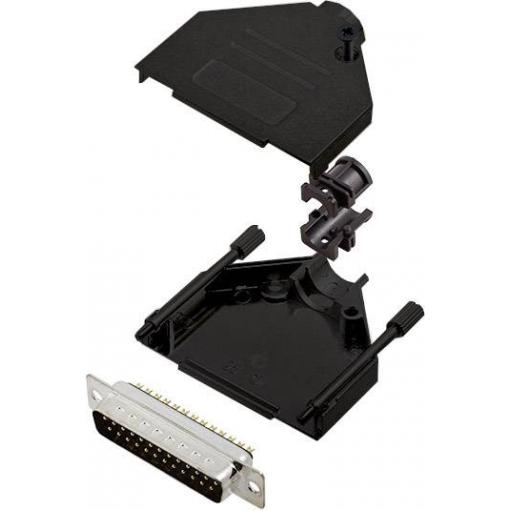 encitech DTZK25-BK-DMP-K 6355-0101-23 sada D-SUB kolíkové lišty 180 ° Pólů: 25 pájecí kalíšek 1 ks