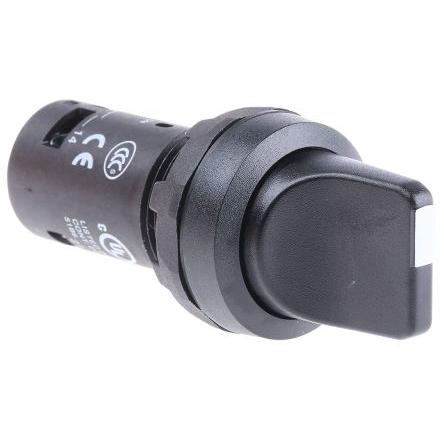 Volitelný spínač, hlavice volitelného spínače, řada: C2SS Krátká rukojeť černá SPDT, průměr výřezu: 22 mm IP66 ABB 2