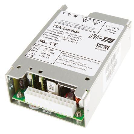 Spínaný napájecí zdroj, počet výstupů: 4 NV1-453TT-C 5V dc Šasi 175 W NV1 TDK-Lambda 264V ac