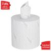 Průmyslová role papírových utěrek, (7303) L20 General Clean Wiping Paper Roll White Centrefeed Cleaning Wipes, 2 Ply,