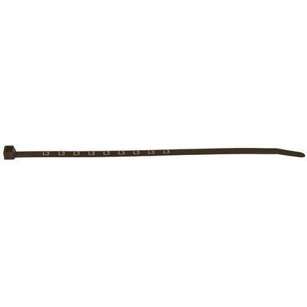 Stahovací páska Tištěné ID pro měření 902-01464 T50RPRN-PA66-BN 200 mm 4.6mm Hnědá Nylon 66 HellermannTyton