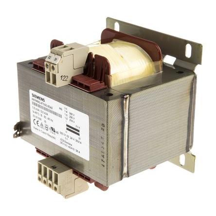 Siemens Transformátor na lištu DIN 2.5 kVA, primární napětí: 230 V, sekundární napětí: 24 V, 42 V, počet výstupů: 1,