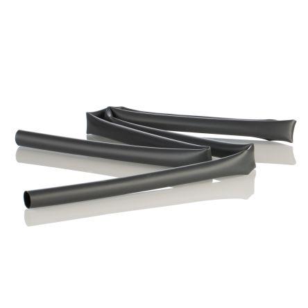 RS PRO Teplem smrštitelné bužírky průměr 12.7 mm Černá smršťovací poměr 3:1 Polyolefin 1.2m