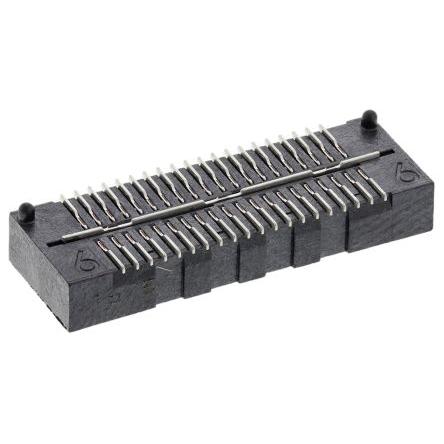 Patice PCB, řada: QSE, orientace těla: Rovný, rozteč: 0.8 mm Deska-deska, počet kontaktů: 40, počet řad: 2, Povrch