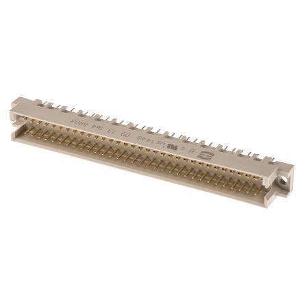 HARTING Konektor DIN 41612, řada: DIN 41612, orientace těla: Rovný, rozteč: 2.54 mm, počet kontaktů: 64, počet řad: 2
