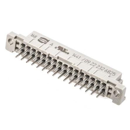 HARTING Konektor DIN 41612, řada: DIN 41612, orientace těla: Rovný, rozteč: 2.54 mm, počet kontaktů: 32, počet řad: 2