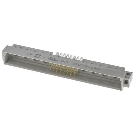 HARTING Konektor DIN 41612, řada: DIN 41612, orientace těla: Pravý úhel, rozteč: 2.54 mm, počet kontaktů: 32, počet řad: