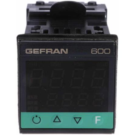 Gefran PID regulátor teploty, řada: 600 Panel, 50 °C, 0 °C 2, počet výstupů: 3, výstup: Relé 240V ac, typ řízení: