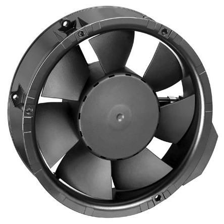 ebm-papst Axiální ventilátor, řada: 6200 N, průtok vzduchu: 410 m³/h 17 W 24V dc 385 mA IP20 172 mm 172mm 51 mm
