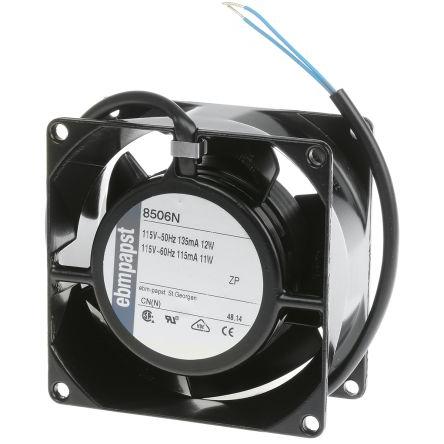 ebm-papst Axiální ventilátor, řada: 8000 N, průtok vzduchu: 61 m³/h 11 W 115V ac IP65 80 mm 80mm 38 mm