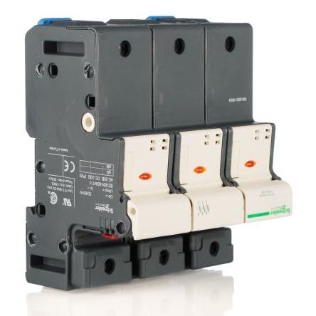 Držák pojistek s montáží na lištu DIN 125A 690V ac Schneider Electric 3pólový